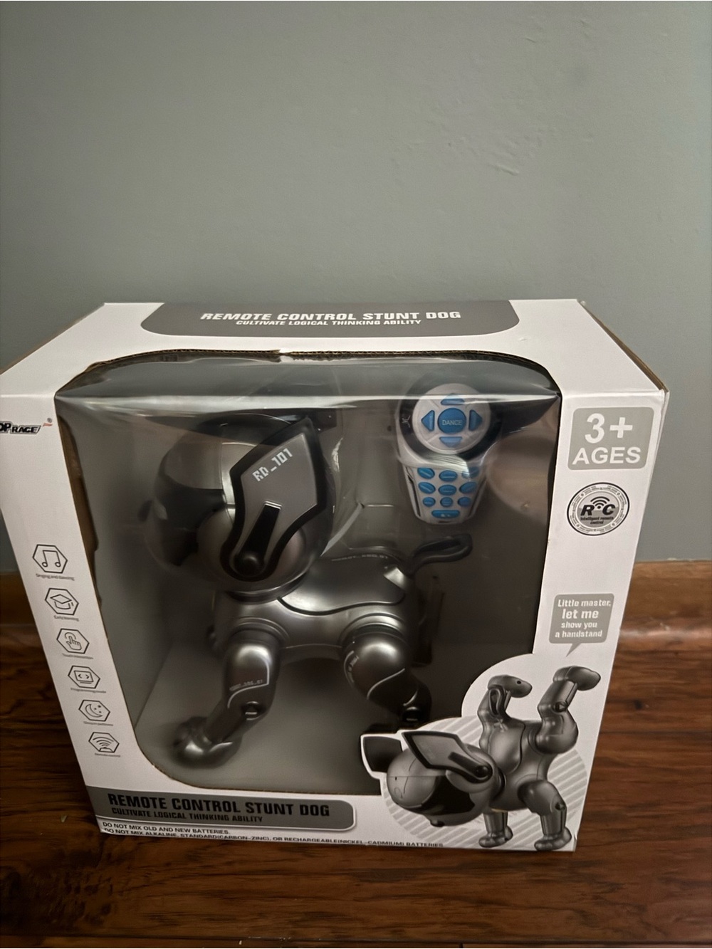 Remote Control Stunt Dog Toy - Silver